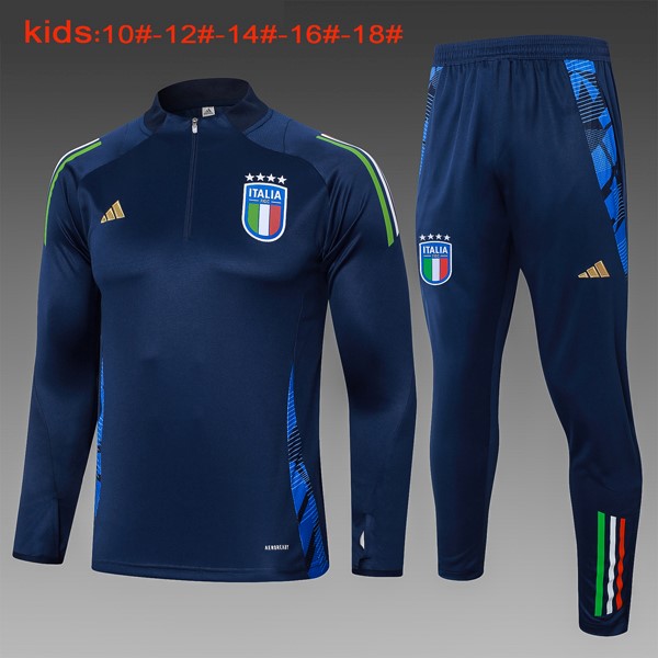 Niños Sudadera De Training Italia 2024-25 Azul 3